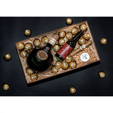 Unicum Barista ital Wood Box - fa ajándék láda 
