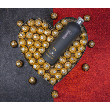Szív alakú ital Box XL-es méret: Ferrero Rocher + Tátratea