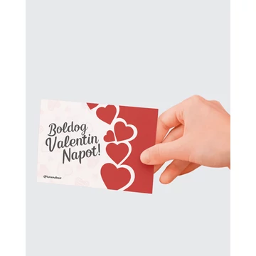 "Boldog Valentin Napot!" - ajándékkártya,