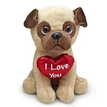 Plüss mopsz kutya 25 cm