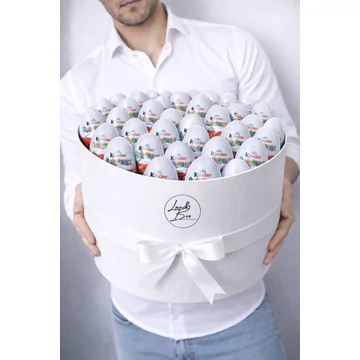 Kerek ajándék Box Kinder meglepetéssel