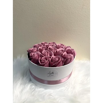 Örökrózsa doboz  20x10 cm mályva Örökrózsa doboz  20x10 cm mályva