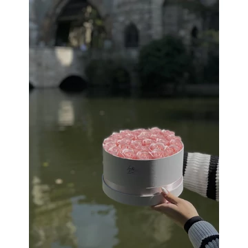 Örökrózsa Box, ajándék doboz 22x17 cm rózsaszín Örökrózsa Box, ajándék doboz 22x17 cm rózsaszín