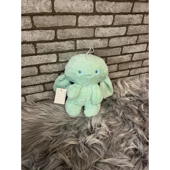 Plüss 23 cm kék nyuszi
