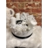 Kép 1/2 - Adventi asztaldísz Box - karácsonyi dekoráció -  fehér, LED világítással