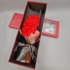 Kép 2/4 - Valentin napi box Exclusive ajándék Örökrózsa csokor dobozban választható szín